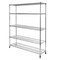 Seville Classics UltraDurable 5-Tier NSF Steel Shelving, 60" W x 18" D x 75" H